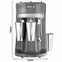 HAMILTON BEACH | Commercial Milkshake Mixer – 1 Speed – 3-Spindles - 3x 750 ml– 900 W