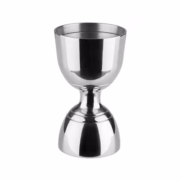 (6 adet) Paslanmaz Çelik Jigger - İki Ölçekli - 3/6cl - ara çizgiler 1/4cl
