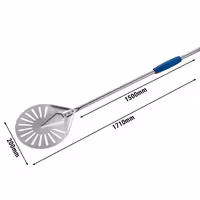 Lopata za pizzu - AZZURRA - nehrđajući čelik (inox 18/10) - 200x200 mm - perforirana