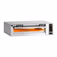 Electric Deck Pizza Oven - Single Deck - Refractory Stone Deck - 6 - Ø 34cm (13.4") - Digital Controls