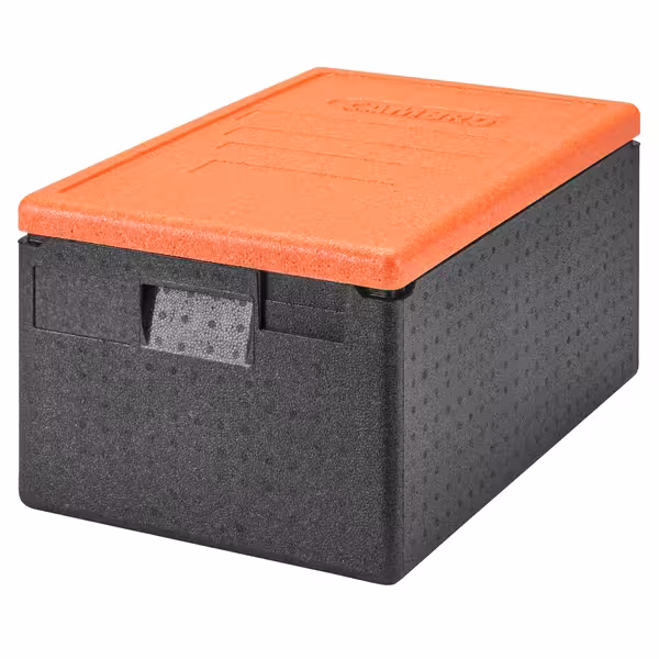 CAMBRO | CAM GOBOX® - GN 1/1 - صندوق تحميل علوي - أسود - غطاء برتقالي