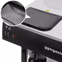 Filterkaffeemaschine - 2x 2 Liter Tank - 3,3kW - mit 2 Warmhalteplatten - inkl. 2 Isolierkannen á 2 Liter