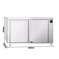 PREMIUM grijaći ormar – 1400 x 700 mm – s kliznim vratima – digitalni