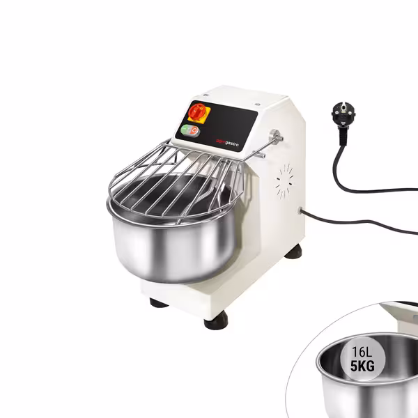 Commercial Dough Mixer - 16L / 7kg - Fixed Head & Bowl - 230V