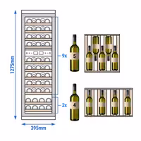 Hladnjak za vino - 2 klimatske zone - 160 l - max. 53 boca