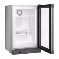 LIEBHERR | Zamrażarka podblatowa – 93 L – od -25 do -10 °C – z 1 drzwiami szklanymi – srebrna