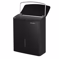 AIR-WOLF | Commercial hygiene waste bin - 10 litres - Stainless steel - Matt black