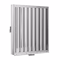 Protupožarni labirintni filtar za napu INOX - 500x500 mm - Tip A
