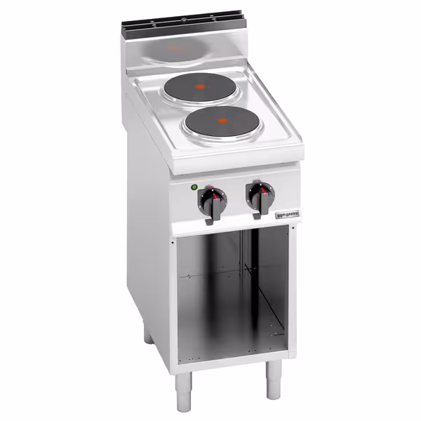 Električni štednjak - Linija 700 - 5,2 kW - 2 ploče - samostojeći - otvoreni ormarić - 400x714x1070 mm