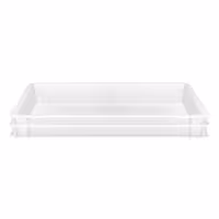 (8 tlg) Spremnik za tijesto za pizzu-set - EN 600x400 - Visina: 70 mm - polipropilen - bijela