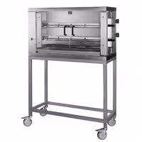 Mobile Open Stand EHKM & GHKM - 1190x480x883mm - Stainless Steel - with Wheels - for Hähnchengrills