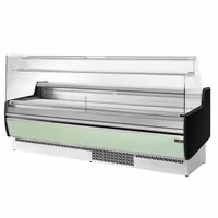 Serve Over Counter - 2560mm - with 4 doors - front panel light green - capacity 282 litres