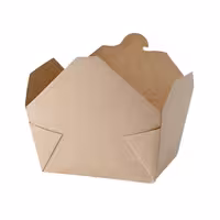 (300 pcs) Food Lidding Tray Cardboard - 1200ml - Brown