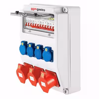 Razvodna kutija - 4x šuko 230 V, 2x CEE 16 A/400 V (5P) & 1x CEE 32 A/400 V (5P) utičnice