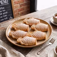 Plates for Tartelette Machine TMOPH - 4x Open Taiyaki Fish Mould