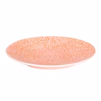 (6 adet) CUBICAL - Düz Tabak Yuvarlak - Steingut, Ø160mm, Pembe