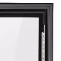 Frigorífico expositor de bebidas - 595mm - 345L - design sem moldura - 1 porta de vidro & iluminação LED multicolorida - com indicação/painel digital de temperatura - Preto