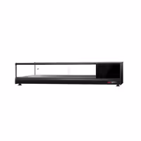 Witryna chłodnicza do tapas PREMIUM – 1376 x 405 x 247 mm – 6x GN 1/3 – od +4 do +8 °C – czarna