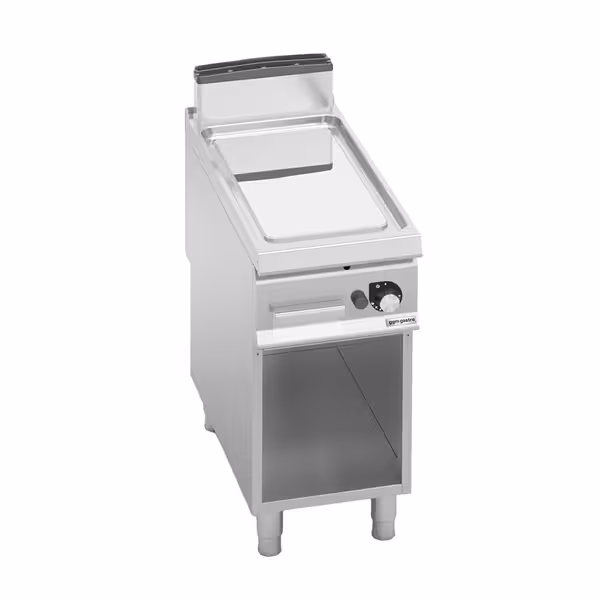 Gázüzemű rostlap - 10 kW - Sima - álló - nyitott tárolóval - Professzionális