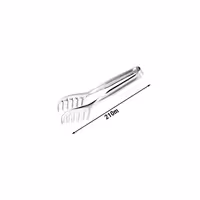 (4 uds) Pinza para pasta - Ranurada - Longitud: 210mm - Acero inoxidable