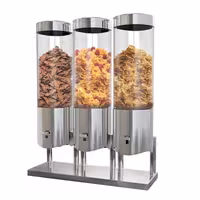 Cereal Dispenser - triple - Ø120mm - Lever Dispense