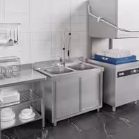 Sudoper s ormarićem PREMIUM - inox - 1000 x 700 mm - s 1 koritom - korito desno