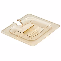 (6 komada) CAMBRO | H-PAN™ - GN poklopac 1/6 otporan na toplinu - Sa urezom i drškom - Jantar