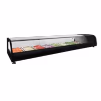 Witryna chłodnicza do tapas PREMIUM – 1750 x 400 x 250 mm – 8x GN 1/3 – od +4 do +8 °C