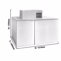 Rashladni ormar za pivske bačve s ugrađenim agregatom (monoblok) - 6x50 l bačve - 1510 x 1000 mm