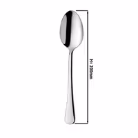 (12 pcs) Dessert spoon PREMIUM - Mila - 200mm - 18/10 stainless steel