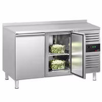 Aukstuma galds ECO - 1360x700 mm - 282 l - ar 2 durvīm - Ar apmali