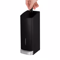 AIR-WOLF | Dozator sapuna & dezinfekcijskog sredstva sa pritisnim gumbom - 1200 ml - Plemeniti čelik - Crna boja