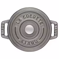 STAUB | Mini Cocotte Round Enamelled Cast Iron Casserole Dish – Ø10 cm – Graphite Grey