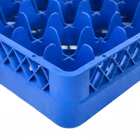 Diskback - 500x500x100 mm - 25 fack - blå - passar till ARU25N - för glas