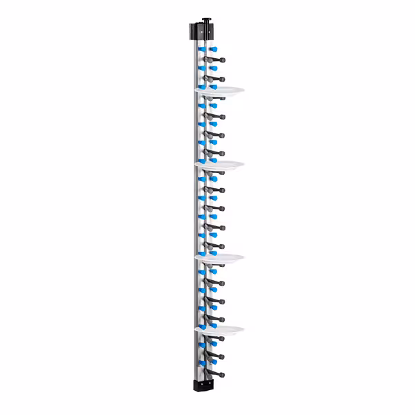 Duvara Monte Tabak Rafı - 18 Tabak Kapasiteli - Ø 16-32 cm - Yükseklik: 1425 mm