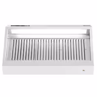 Commercial Wall-Mounted Extraction Canopy - with Motor - 1600mm - Speed Controller, Baffle Filters & LED Lighting