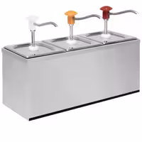 Postolje za aparate za umak - inox - 500x180x220 mm - kompatibilno s SEK2 - 3x 2 l