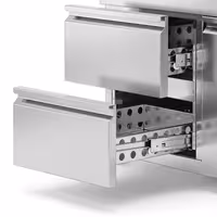 Balcão refrigerado ECO - 2230 x 700 mm - com 1 porta - 6 gavetas - com rebordo