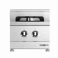 Fogão a gás de mesa - 12kW - 2 queimadores - com queimadores de alto rendimento