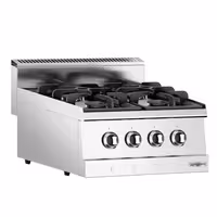 Plinsko kuhalo - 600x600x300 mm - 13,1 kW - 4 plamenika - nadpultni