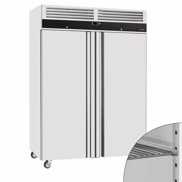 Szafa chłodnicza ECO – stal nierdzewna – GN 2/1 – 1400 L – z 2 drzwiami