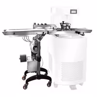 Commercial Countertop Chocolate Tempering Machine - 30kg - 2,7kW - with Dispensing Spout - incl. Vibrating Table - incl. Work Shelf - Enrobing Area