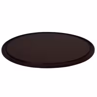 (12 adet) Pizza Tabağı Yuvarlak Düz - Polyethylen, Ø280mm, Oluklu/Kanallı Yüzey, Kahverengi