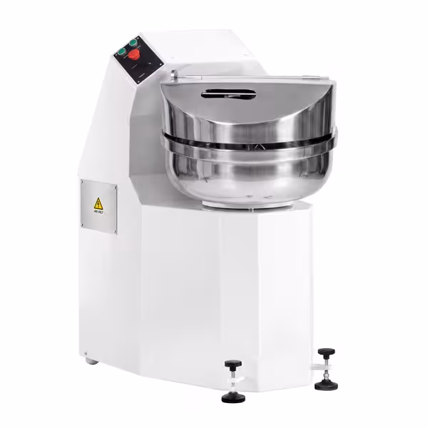 Spiralna miješalica za tijesto - 65 l / 60 kg - 2 brzine - s fiksnom posudom - 400 V - za pizzu i kruh