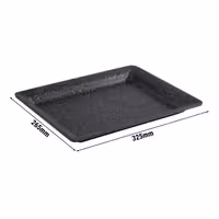 (6 pcs) GN 1/2 Gastronorm Tray - FROSTFIRE - Aluminium - 325x265mm - Height: 30mm - Grey