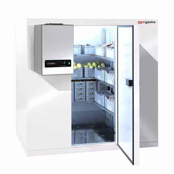 Inox rashladna komora - 2100x1500 mm - 4,80 m³ - uklj. rashladni agregat - 0/+8 °C