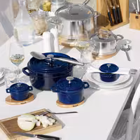 STAUB | Mini Cocotte Round Enamelled Cast Iron Casserole Dish – Ø10 cm – Dark Blue
