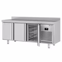 Zamrzni pult PREMIUM PLUS - 1960x600 mm - 385 l - Ventilirano hlađenje - s 3 vrata - Podignuti rub