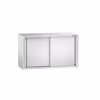 خزانة حائط ستانلس ستيل PREMIUM - 1000x400mm - مع باب انزلاقي - ارتفاع 650 mm