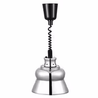 Infracrvena grijaća svjetiljka - 275 W - sjenilo Ø 228 mm - podesiva po visini - srebrna